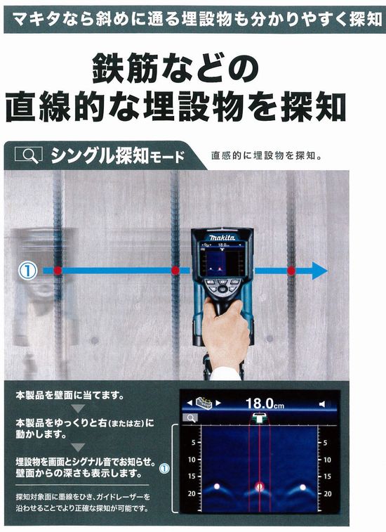 充電式ウォールディテクタ WD180DZK/WD181DZK – 株式会社川嶋